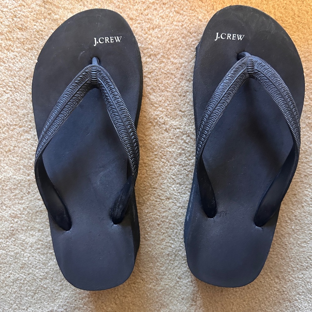 J. Crew platform flip flops circa 1990s